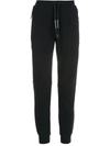 Armani Exchange Drawstring-waist Cotton Track Trousers In Blau