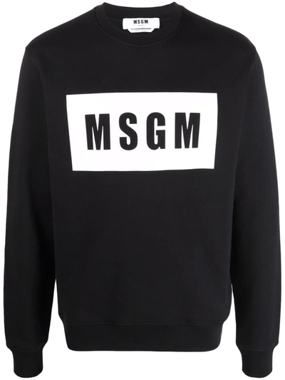 MSGM LOGO-PRINT SWEATSHIRT