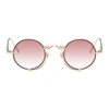 Matsuda 10601h Rose Gold - Matte Black Sunglasses