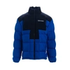 Marcelo Burlon County Of Milan Marcelo Burlon Cross Block Logo Down Jacket In Blue-white