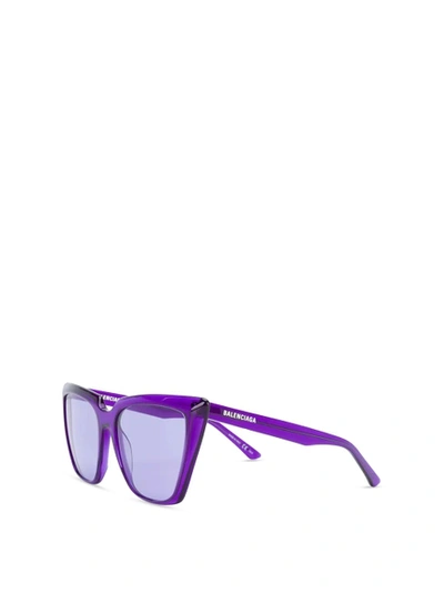 Balenciaga Square Sunglasses Violet Purple
