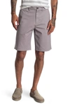 Flag And Anthem Stretch Twill Shorts In Frost Grey