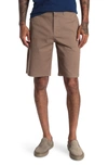Flag And Anthem Stretch Twill Shorts In Bamboo Khaki