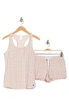 Calvin Klein Jersey Tank & Shorts Pajama 2-piece Set In Paint Dot-nymphs Thigh
