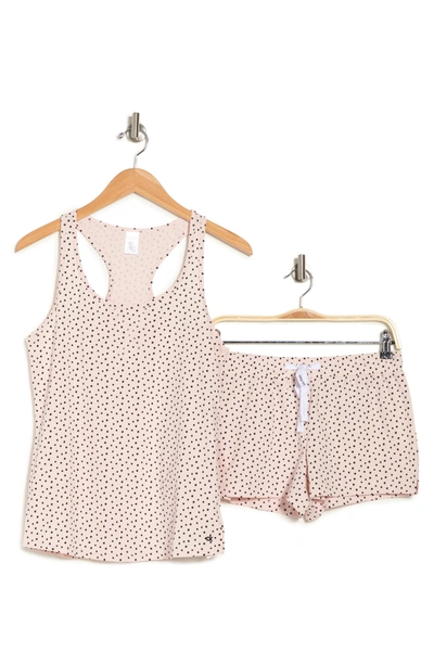Calvin Klein Jersey Tank & Shorts Pajama 2-piece Set In Paint Dot-nymphs Thigh