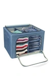 Sorbus Blue Foldable Storage Bag In Beige