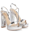 GIANVITO ROSSI KIMBERLY LEATHER PLATFORM SANDALS,P00458240