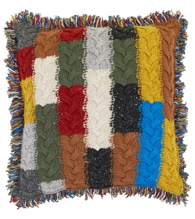Alanui Tierra Del Fuego Wool Cushion In Multicoloured