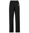 Isabel Marant Étoile Inaya Logo High Waist Straight Pants In Black