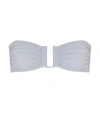 Eres Show Duni Strapless Bikini Top Sable Grey In Blue