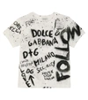 DOLCE & GABBANA 印花棉质短袖T恤,P00591420