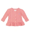 POLO RALPH LAUREN BABY COTTON CARDIGAN,P00605455