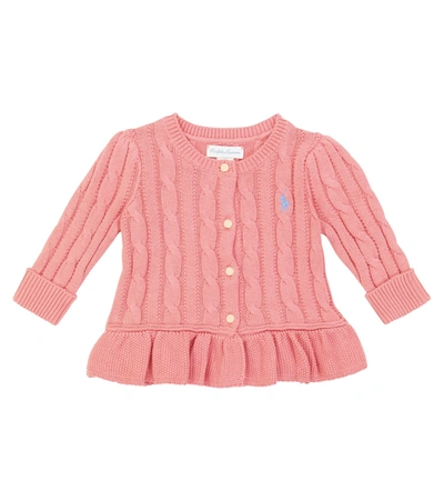 Polo Ralph Lauren Babies' Kids Cardigan For Girls In Fuchsia