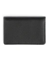 Royce New York Monogrammed Leather Card Holder Wallet In Black