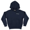 Palm Angels Felpa Blu Navy In Cotone Con Cappuccio In Blu