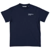 PALM ANGELS T-SHIRT BLU NAVY IN JERSEY DI COTONE,PBAA003F21JER0014646