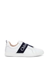 CHLOÉ LEATHER SNEAKERS WITH LOGO BAND DETAIL,C19143T117