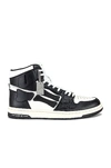 Amiri Skeleton High Top Sneakers Black White In Black & White
