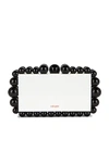 Cult Gaia Eos Beaded Acrylic Box Clutch In White Multi