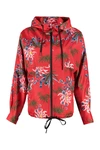 KENZO KENZO PRINTED HOODED WINDBREAKER