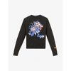 Kenzo X Kansai Yamamoto Three Tigers Cotton-jersey Sweatshirt In Black