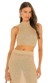 Camila Coelho Cleo Top In Beige