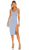 Lovers & Friends Titus Midi Dress In Baby Blue