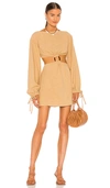 L'academie Alora Dress In Tan