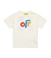 OFF-WHITE ROUNDED LOGO T-SHIRT (4-12 YEARS),17124776