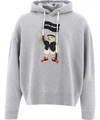 PALM ANGELS PALM ANGELS PIRATE BEAR PRINT OVERSIZED HOODIE