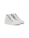 GIUSEPPE JUNIOR GLITTER LACE-UP SNEAKERS