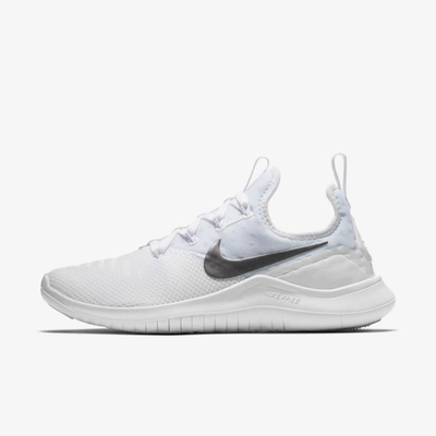 Nike Free Tr8 Women's Gym/hiit/cross Training Shoe In White,metallic Silver