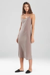 Natori Shangri-la Tencel™ Lightweight Ultra-soft Tank Top Dress Nightgown Pajamas In Heather Walnut