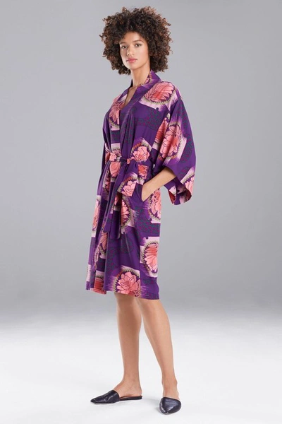 Natori Terra Sleep & Lounge Bath Wrap Robe In Violet