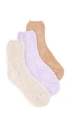 Stems Women's Cozy Ankle Socks, Pack Of 3