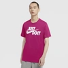 Nike Sportswear Jdi Men's T-shirt In Fireberry,white