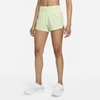 Nike Eclipse High Waist Running Shorts In Lime Ice