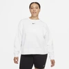 Nike Sportswear Collection Essentials Women's Oversized Fleece Crew In White,black