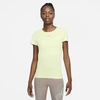Nike Dri-fit Adv Aura Women's Slim-fit Short-sleeve Top In Lime Ice