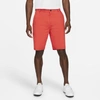 Nike Dri-fit Uv Men's 10.5" Golf Chino Shorts In Track Red