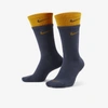Nike Everyday Plus Cushioned Training Crew Socks In Thunder Blue,university Gold,university Gold