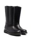 Brunello Cucinelli Leather Embellished Tall Boots In Black