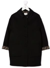 FENDI FF-MOTIF SINGLE-BREASTED COAT