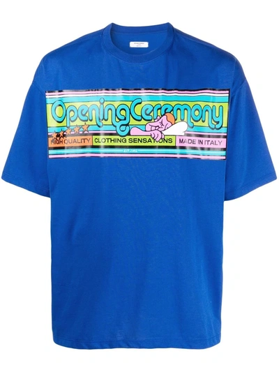 Opening Ceremony Blue Cartoonish Print T-shirt In Royal