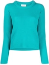 Forte Forte Ribbed-knit Jumper In Blau