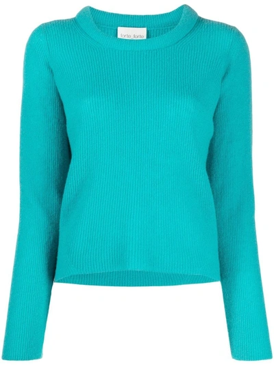 Forte Forte Ribbed-knit Jumper In Blau