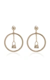 Jacquemus Le Chiquito Drop Hoop Earrings In Gold