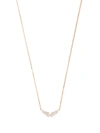 DJULA 18KT ROSE GOLD WINGS DIAMOND CHAIN NECKLACE