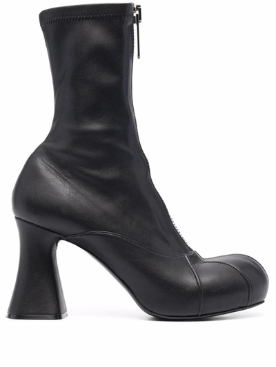 Stella Mccartney Zipped Ankle Boots In Schwarz