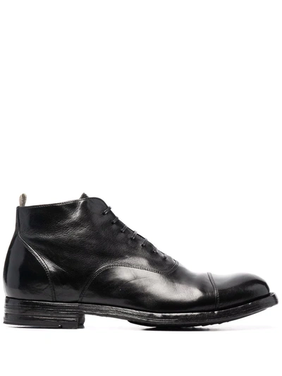 Officine Creative Balance 009 Leather Boots In Black